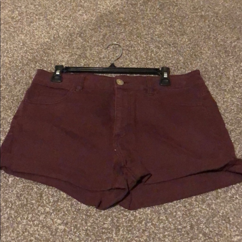 Maroon shorts